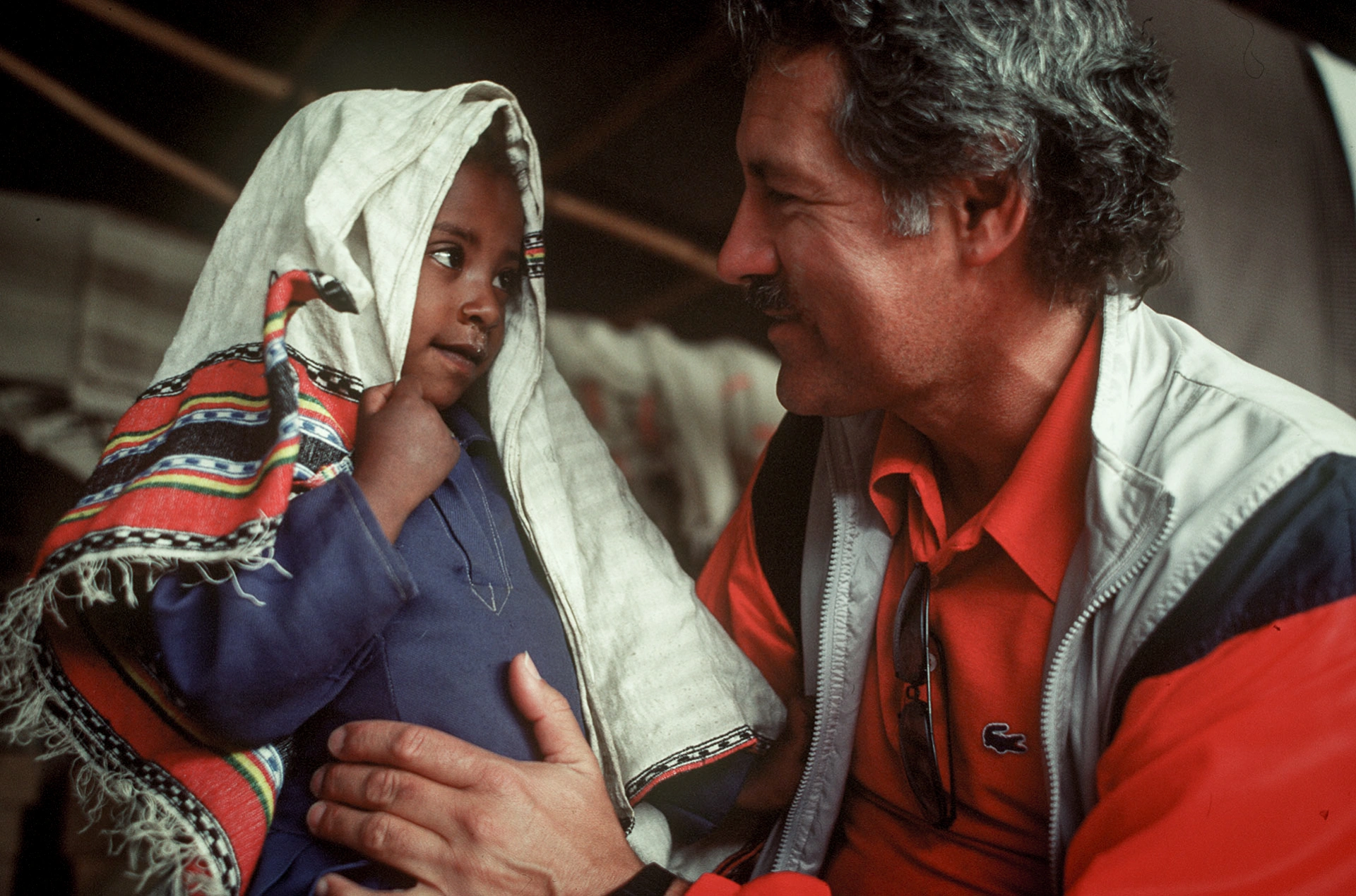 Alex with Ethiopian child