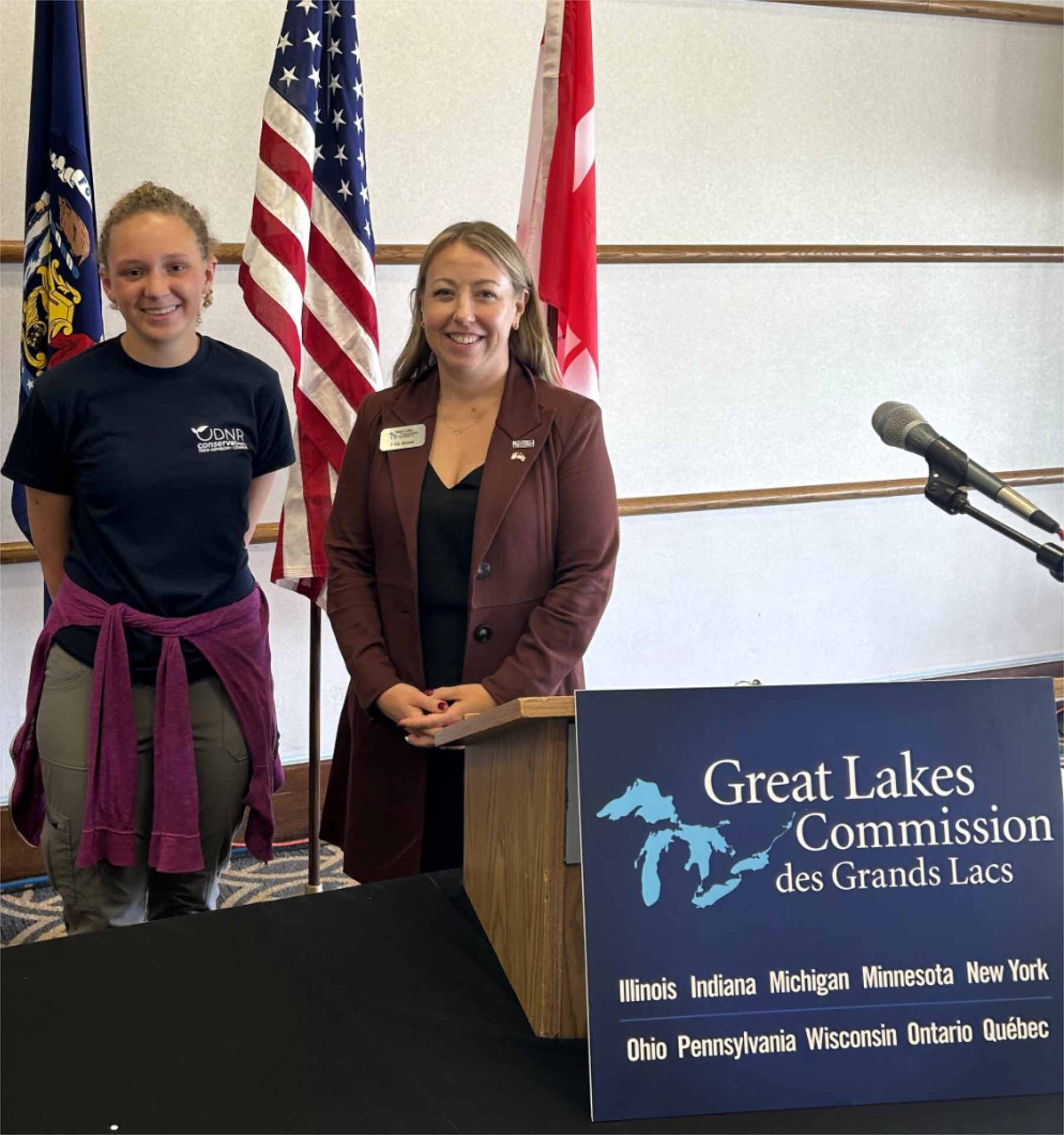 Mary at the Great Lakes Commission Meeting