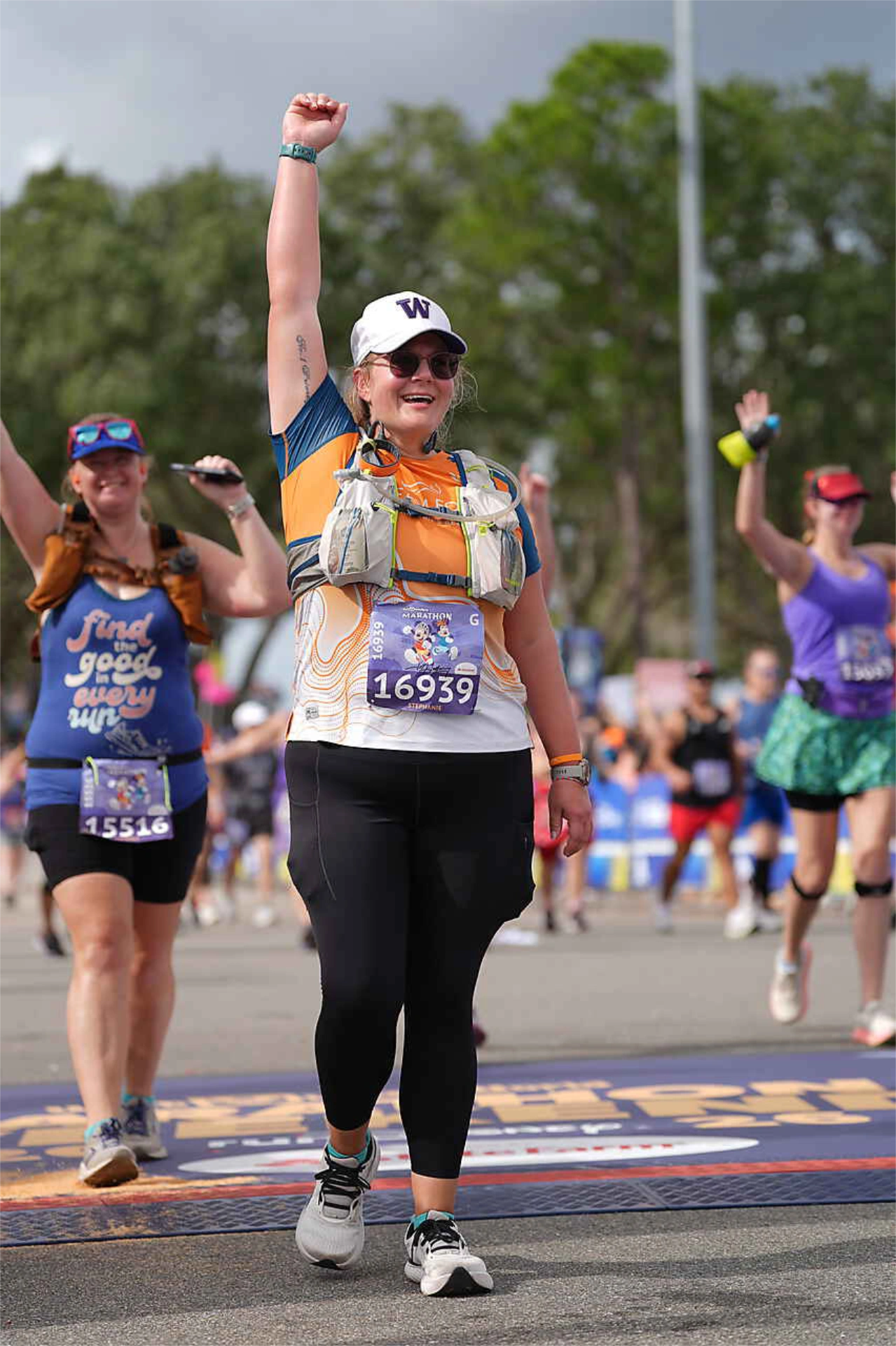 Stephanie joyfully completes the 2026 Walt Disney World Marathon