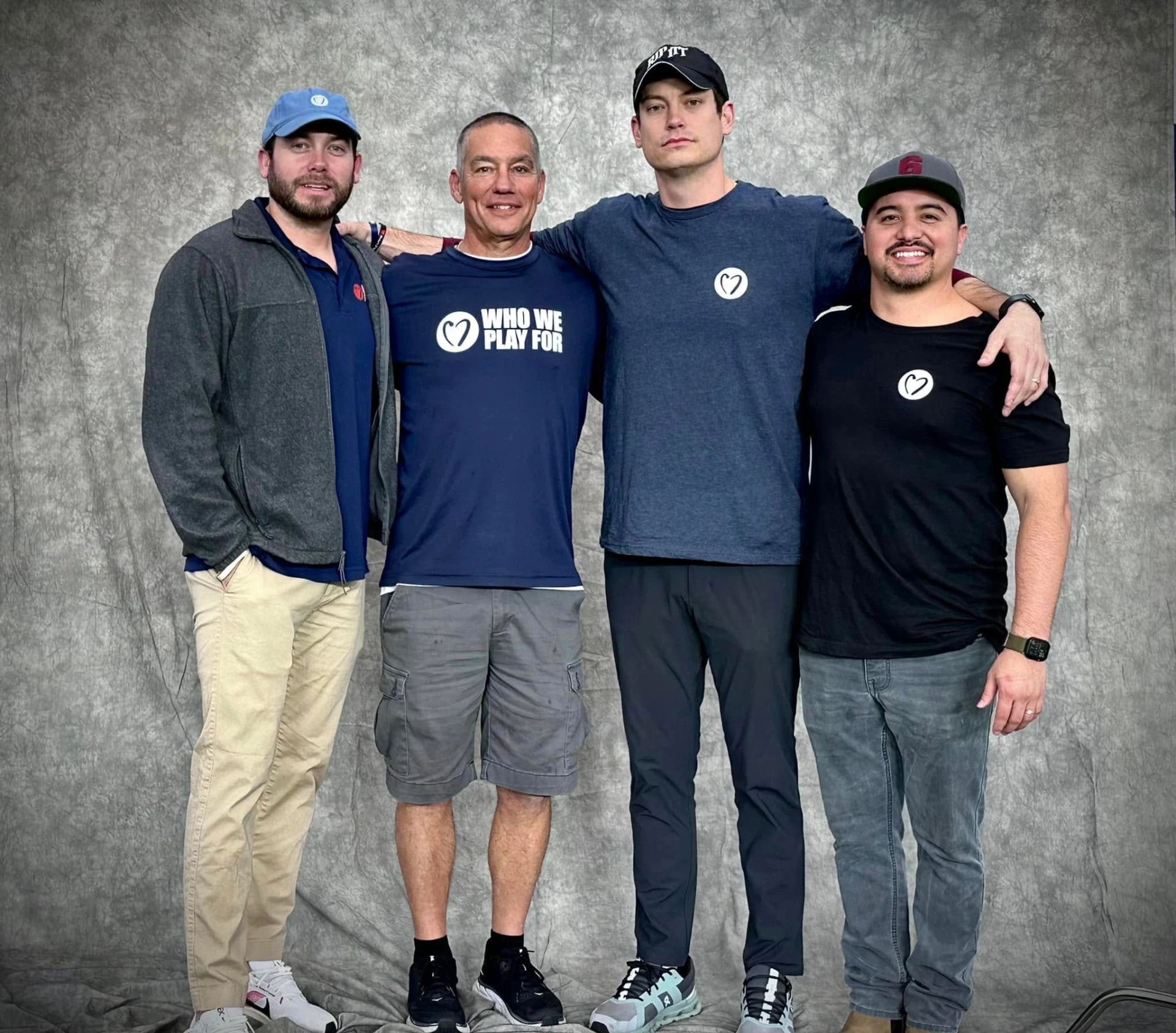 Group photo of Zach Ernst, Ralph Maccarone, Evan Ernst, and Kieran Easton